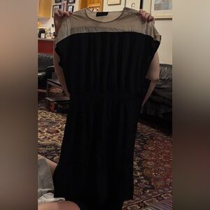 No. 6 Black Ruched Sheath Mini Dress
